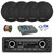 Blaupunkt DUBAI 424 Heavy Duty 24V USB Bluetooth AM/FM Stereo Reciever, 4x 6.5" 70 Watt 3-Way Slim Design Car Speakers, 8" Amplified Subwoofer w/Install Kit, Wire