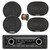 Blaupunkt DUBAI 424 Heavy Duty 24V USB Bluetooth AM/FM Stereo Reciever, 2x 6" 40 Watt Max Full Range 3-Way Speakers, 2x 6x9" 70 Watt Max 4-Way Car Audio Speakers w/Wire