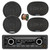 Blaupunkt DUBLIN 412 Heavy Duty USB Bluetooth MP3 Stereo Reciever, 2x 6" 40 Watt Max Full Range 3-Way Speakers, 2x 6x9" 70 Watt Max 4-Way Car Audio Speakers w/Wire