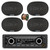 Blaupunkt DURBAN 424 Single Din 24V Bluetooth DAB+ Stereo Reciever, 4x 6x9" 70 Watt Max 4-Way Car Audio Speakers w/Wire