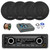 Blaupunkt DURBAN 424 Single Din 24V Bluetooth DAB+ Stereo Reciever, 4x 6.5" 70 Watt 3-Way Slim Design Car Speakers, 8" Amplified Subwoofer w/Install Kit, Wire