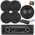Blaupunkt DURBAN 424 Single Din 24V Bluetooth DAB+ Stereo Reciever, 4x 6.5" 70 Watt 3-Way Slim Design Car Speakers, 5-Channel Amplifier w/Install Kit, 10" Subwoofer, Wire