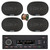 Blaupunkt Madrid 200 BT Single Din USB Bluetooth AM/FM Stereo Receiver, 4x 6x9" 70 Watt Max 4-Way Car Audio Speakers w/Wire