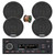 Blaupunkt Madrid 200 BT Single Din USB Bluetooth AM/FM Stereo Receiver, 4x 6.5" 60 Watt Max 3-Way Car Audio Speakers w/Wire