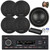 Blaupunkt Madrid 200 BT Single Din USB Bluetooth AM/FM Stereo Receiver, 4x 6.5" 70 Watt 3-Way Slim Design Car Speakers, 5-Channel Amplifier w/Install Kit, 10" Subwoofer, Wire