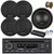 Blaupunkt Milano 200 BT Single Din USB Bluetooth AM/FM CD Stereo Receiver, 4x 6.5" 70 Watt 3-Way Slim Design Car Speakers, 5-Channel Amplifier w/Install Kit, 10" Subwoofer, Wire