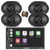 Blaupunkt SAO PAULO 500 7" Touchscreen Double Din Bluetooth MP3 Stereo Receiver, 4x 6x8" 60 Watt Max 3-Way Car Audio Speakers w/Wire