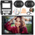 Blaupunkt CAMDEN 500 7" Double Din Bluetooth USB/AUX MP3 Player AM/FM Radio Stereo Receiver w/ Install Kit, 2x 6x8" 60W Max 3-Way Speakers, Wiring Harness, Antenna Adapter, Antenna, Wire, Pry Tool Set