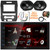 JVC KW-M180BT Double DIN 6.8" Touchscreen Bluetooth USB Digital Multimedia Stereo Receiver w/ Install Kit, 2x 6x8" 300W Max 2-Way Speakers, Wiring Harness, Antenna Adapter, Antenna, Wire, Pry Tool Set