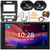 JVC KW-M595BT Double DIN Bluetooth USB AM/FM Radio Digital Media Car Audio Stereo Receiver w/ Install Kit, 2x 6x8" 300W Max 2-Way Speakers, Wiring Harness, Antenna Adapter, Antenna, Wire, Pry Tool Set