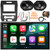 JVC KW-M795BW Double DIN Bluetooth USB HDMI AM/FM Radio Digital Media Car Audio Receiver w/ Install Kit, 2x 6x8" 300W Max 2-Way Speakers, Wiring Harness, Antenna Adapter, Antenna, Wire, Pry Tool Set