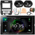 JVC KW-V960BW 6.8" WVGA Double DIN Bluetooth Dual USB CD/DVD Player Multimedia Receiver w/ Install Kit, 2x 6x8" 300W Max 2-Way Speakers, Wiring Harness, Antenna Adapter, Antenna, Wire, Pry Tool Set