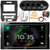 JVC KW-V960BW 6.8" WVGA Double DIN Bluetooth Dual USB CD/DVD Player Multimedia Receiver w/ Install Kit, 4x 6x8" 300W Max 2-Way Speakers, Wiring Harness, Antenna Adapter, Antenna, Wire, Pry Tool Set