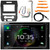 JVC KW-V960BW 6.8" WVGA Touch Monitor Double DIN Bluetooth Dual USB CD/DVD Player Multimedia Receiver w/ Install Kit, Wiring Harness, Antenna Adapter, Antenna, Pry Tool Set (Fits 1998-2012 Ford)
