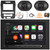 JBL Legend 700 7” Touchscreen Display Double DIN Mechless Bluetooth AM/FM Radio Receiver w/ Install Kit, 2x 6x8" 60W Max 3-Way Speakers, Wiring Harness, Antenna Adapter, Antenna, Wire, Pry Tool Set