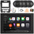 JBL Legend 700 7” Touchscreen Display Double DIN Mechless Bluetooth AM/FM Radio Receiver w/ Install Kit, 4x 6x8" 60W Max 3-Way Speakers, Wiring Harness, Antenna Adapter, Antenna, Wire, Pry Tool Set