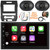 Blaupunkt MONTECARLO750 6.75" Touchscreen Double DIN Bluetooth USB AM/FM Stereo Receiver w/ Install Kit, 2x 6x8" 60W Max 3-Way Speakers, Wiring Harness, Antenna Adapter, Antenna, Wire, Pry Tool Set