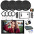 Blaupunkt CAMDEN 500 7" Touchscreen Double Din Bluetooth Stereo Receiver, 4x 6.5" 60W Speakers, Amplified Subwoofer w/Kit, Wire, Speaker Harness, Adapter, Radio Install Kit (98-08 GM Truck)