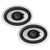 Pyle PLMR692 6x9" 260W Max 2 Way Full Range Marine White Boat Speakers (White, Pair)