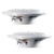 Pyle PLMR51W 5.25'' 100 Watt Max 2-Way Marine White Boat Speakers (Pair)