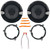 2x JVC CS-DR162 drvn DR Series 6.5" 300 Watt Max Power 2-Way Coaxial Car Audio Speakers, 2x 6" to 6.75" Speaker Adapter, Speaker Harness, Pry Tool Set (Bundle Fits Select 2007-2014 Jeep Wrangler JK)