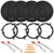 4x Blaupunkt BPS-XS650 6.5" 60 Watt Max Power 3-Way Slim Design Car Audio Speakers, 4x 6" to 6.75" Speaker Adapter, 2x Speaker Harness, Pry Tool Set (Bundle Fits Select 2007-2014 Jeep Wrangler JK)