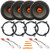 4x JBL SHOCKWAVE150W65 6.5" 300 Watt Max Power Midrange Woofer Car Audio Speakers, 4x 6" to 6.75" Speaker Adapter, 2x Speaker Harness, Pry Tool Set (Bundle Fits Select 2007-2014 Jeep Wrangler JK)