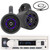 Pyle PLMRB29W2 Single DIN Marine Bluetooth USB/AUX MP3 Player AM/FM Radio Stereo Receiver, 2x 4" 300W Max Power Bluetooth Waterproof Wakeboard LED Tower Black Boat Speakers, 22" Radio Antenna
