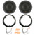 2x Kicker KS-Series KSC650 6.5" 200W Max 4-Ohm 2-Way Thin-Mount Car Audio Speakers, 2x 6.5" Speaker Wire Wall Plate, 2x 4-Way Speaker Harness Connector, 2x 6.5" Adjustable Speaker Baffle, Pry Tool Set