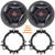 2x JVC CS-DR621 drvn DR Series 6.5" 300 Watt Max Power 2-Way Coaxial Car Audio Speakers w/Mounting Spacer Adapters + Adjustable Speaker Baffle, Pry Tool Set (Bundle Fits GM, Ford & More Vehicles)