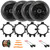 4x Kicker 43DSC6504 6.5" 240W Max 2-Way 4-Ohm Coaxial Car Speakers, 4x Speaker Mounting Bracket Adaptors, 2x Speaker Wire Harness, 4x Speaker Baffle, Wire, Pry Tool Set (Fits 1995-2009 GM Vehicles)