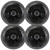 4x Kicker 43DSC6504 6.5" 240 Watt Max Power 2-Way 4-Ohm Coaxial Car Audio Speakers, 4x 6.5" Adjustable Speaker Baffle