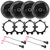 4x Kicker 43DSC6504 6.5" 240 Watt Max Power 2-Way 4-Ohm Coaxial Car Audio Speakers, 4x 5.25" or 6.5" Speaker Mounting Bracket Adaptor, 2x Speaker Wire Harness, 4x Adjustable Speaker Baffle (1995-2009)