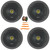 4x Kicker CSC65 CS Series 6.5" 300 Watt Max Power 4 Ohm 2-Way Coaxial Car Audio Speakers, 4x 6.5" Adjustable Speaker Baffle, Pry Tool Set, 50 Feet 16 Gauge Speaker Wire