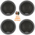 4x Blaupunkt BPS-ES650 6.5" 60 Watt Max Power 3-Way Car Audio Speakers, 4x 6.5" Adjustable Speaker Baffle, Pry Tool Set, 50 Feet 16 Gauge Speaker Wire