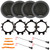 4x Blaupunkt BPS-ES650 6.5" 60 Watt Max Power 3-Way Car Audio Speakers, 4x Speaker Adaptors, 2x Speaker Wire Harness, 4x Adjustable Speaker Baffle, Pry Tool Set (Bundle Fits 1995-2005 GM Vehicles)