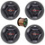 4x JVC CS-DR601C drvn DR Series 6.5" 360 Watts Max Power 2-Way Car Audio Component Speakers, 4x 6.5" Adjustable Speaker Baffle, 50 Feet 16 Gauge Speaker Wire