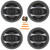 4x Dual Electronics D65SP 6.5" 100 Watt Max Power 2-Way Car Audio Speakers, 4x 6.5" Adjustable Speaker Baffle, Pry Tool Set, 50 Feet 16 Gauge Speaker Wire