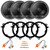 4x Pioneer TS-G1620F 6.5" 300W Max Power 2-Way Coaxial Car Speakers, 4x 6" to 6.75" Speaker Adapters, 2x Speaker Connector, 4x Adjustable Speaker Baffle, Pry Tool Set (Fits 1998-2025 Toyota Vehicles)