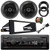 Infinity Alpha 100 Single DIN Bluetooth USB/AUX MP3 Player SD FM Radio Digital Media Receiver w/Install Kit, 2x 6.5" 240W Max Power 2-Way Coaxial Speakers w/Adapters, 2x Speaker Baffle, Speaker Wire