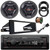 Infinity Alpha 100 Single DIN Bluetooth USB/AUX SD MP3 Player FM Radio Digital Media Receiver w/Install Kit, 2x 6.5" 300W Max 2-Way Speakers w/Adapters, Speaker Wire, Speaker Baffle (Fits 98-13 HD)