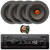 Infinity Alpha 100 Single DIN Bluetooth USB/AUX SD MP3 Player FM Radio Digital Media Car Audio Receiver, 4x 6.5" 300W Max Power Midrange Woofer Speakers, 4x Adjustable Speaker Baffle, Speaker Wire
