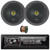 JBL Celebrity150 Single DIN Bluetooth USB/AUX SD Card FM Radio High Power Mechless Car Audio Media Receiver, 2x 6.5" 300W Max 2-Way Coaxial Speakers, 2x 6.5" Adjustable Speaker Baffle, Speaker Wire