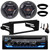 JVC KD-T720BT Single DIN Bluetooth USB/AUX CD Player AM/FM Radio Multimedia Stereo Receiver w/Install Kit, 2x 6.5" 300W Max 2-Way Speakers w/Adapters, 2x Adjustable Speaker Baffle (Fits 1998-2013 HD)