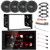 JVC KW-M180BT Double DIN Bluetooth USB Digital Multimedia Stereo Receiver w/Install Kit, 4x 6.5" 300W Max 2-Way Speakers w/Adapters + Wire Harness, Wiring Harness, Antenna Adapter, Speaker Baffle