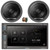 Blaupunkt Orlando 750 6.9" Touchscreen Double DIN Bluetooth AM/FM Radio Receiver, 2x 6.5" 300W Max Power 2-Way Coaxial Car Audio Speakers, 2x Adjustable Speaker Baffle, 50 Feet 16 Gauge Speaker Wire