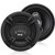 Pyle PLMRB29B Single DIN Marine Bluetooth USB/AUX MP3 AM/FM Radio In-Dash Black Stereo Receiver, 4x 6.5" 300W Max 3-Way Triaxial Component Speakers, 4x 6.5" Adjustable Speaker Baffle, Speaker Wire