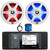 Infinity R3000 Wake Series Marine Bluetooth USB/AUX AM/FM Radio Digital Media Stereo Receiver w/Install Adaptor Plate, 2x 8" 450W Max RGB LED Speakers with Grilles, Radio Antenna, 50 Feet Speaker Wire