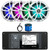 Infinity R3000 Wake Series Marine Bluetooth USB/AUX AM/FM Radio Digital Media Stereo Receiver w/ Install Adaptor Plate, 4x 6.5" 225W Max Waterproof RGB LED Speakers, 22" Antenna, 50 Feet Speaker Wire