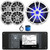 Infinity R3000 Wake Series Marine Bluetooth USB/AUX AM/FM Radio Digital Media Stereo Receiver w/Install Adaptor Plate, 4x 6.5" 225W Max Power 2-Way Boat Speakers, 10" 750W Max Subwoofer, Antenna, Wire